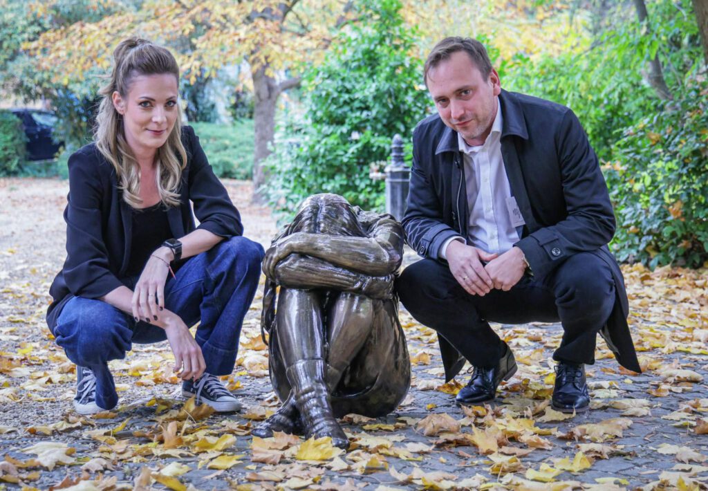 Gerlóczi Judit, a Delta Produkció ügyvezető igazgatója és Őrsi Gergely polgármester