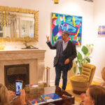 Tárlatvezetés Soós Nóra és Győri Márton kiállítása a Villa11-ben.